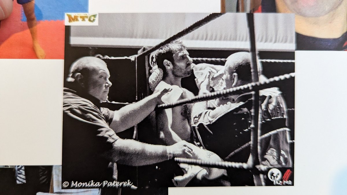 In the ring with coaching team